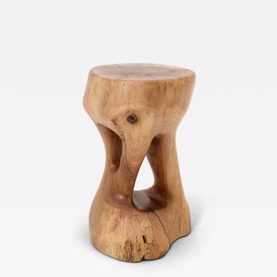  Logniture Logniture Walnut Solid Wood Sculptural Side Table Original Contemporary Design