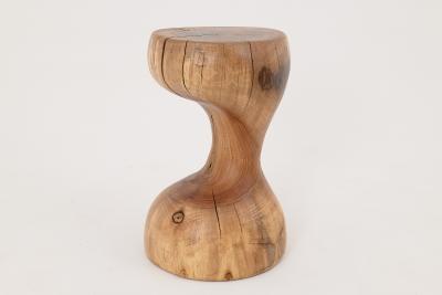  Logniture Logniture Walnut Solid Wood Sculptural Side Table Original Contemporary Design