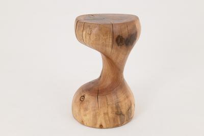  Logniture Logniture Walnut Solid Wood Sculptural Side Table Original Contemporary Design
