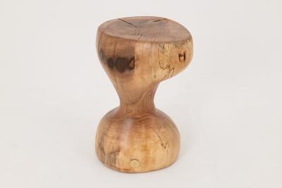  Logniture Logniture Walnut Solid Wood Sculptural Side Table Original Contemporary Design