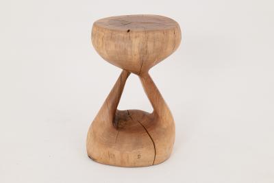  Logniture Logniture Walnut Solid Wood Sculptural Side Table Original Contemporary Design