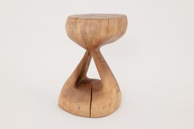  Logniture Logniture Walnut Solid Wood Sculptural Side Table Original Contemporary Design