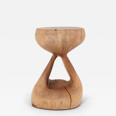 Logniture Logniture Walnut Solid Wood Sculptural Side Table Original Contemporary Design