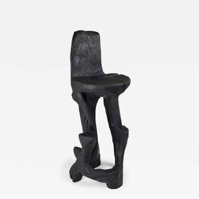  Logniture Makha Solid Wood Sculptural Bar Chair Original Contemporary Design Logniture