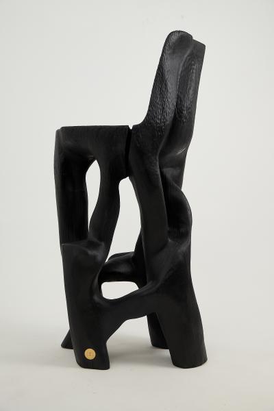 Logniture Makha Solid Wood Sculptural Bar Chair Original Contemporary Design Logniture