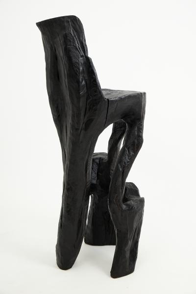  Logniture Makha Solid Wood Sculptural Bar Chair Original Contemporary Design Logniture