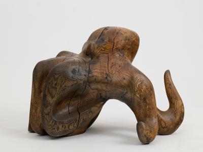  Logniture Octopus Chainsaw Carved Sculpture Oak Logniture