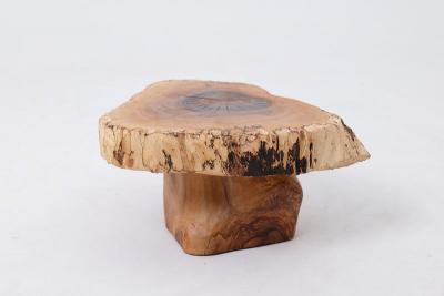  Logniture Organic Live Edge Side Table Walnut Handmade
