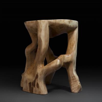  Logniture Satyrs Sculptural side table pedestal night table stool