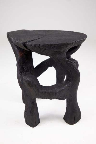  Logniture Satyrs Solid Wood Sculptural Side Table Original Contemporary Design