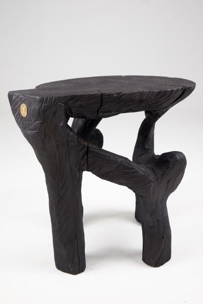  Logniture Satyrs Solid Wood Sculptural Side Table Original Contemporary Design