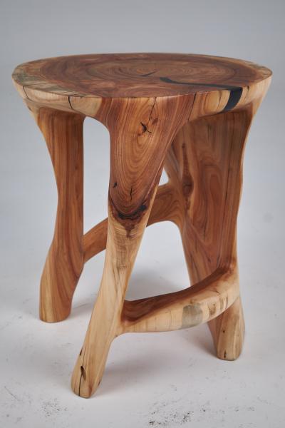  Logniture Satyrs Solid Wood Sculptural Side Table Original Contemporary Design Logniture
