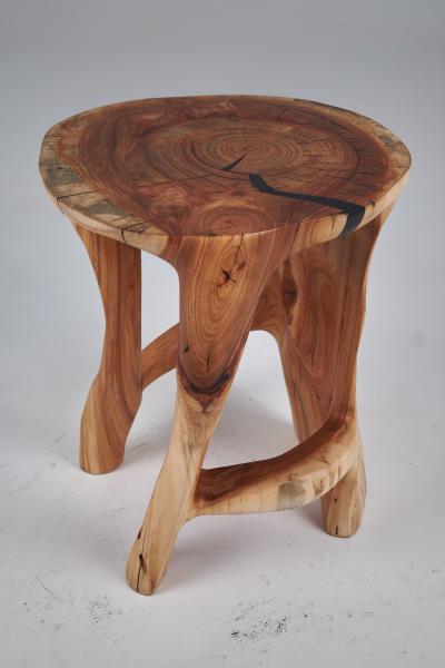  Logniture Satyrs Solid Wood Sculptural Side Table Original Contemporary Design Logniture