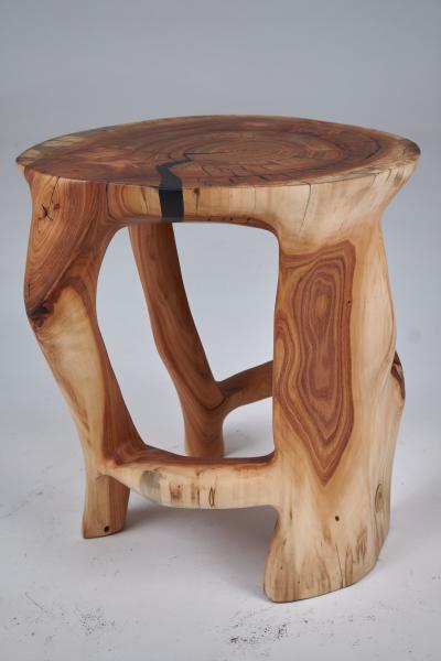  Logniture Satyrs Solid Wood Sculptural Side Table Original Contemporary Design Logniture