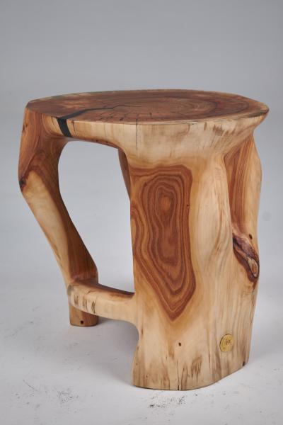 Logniture Satyrs Solid Wood Sculptural Side Table Original Contemporary Design Logniture