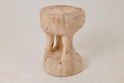  Logniture Sculptural Side Table Stool Solid Wood Contemporary Design Logniture