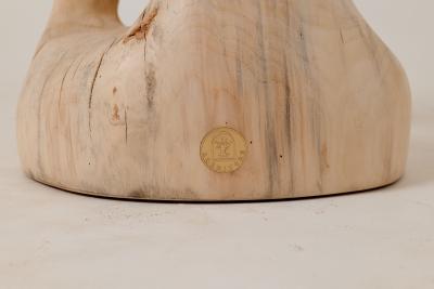  Logniture Sculptural Side Table Stool Solid Wood Contemporary Design Logniture