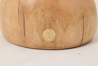  Logniture Sculptural Side Table Stool Solid Wood Walnut Contemporary Design Logniture