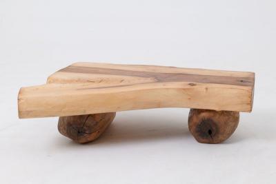  Logniture Side Table Organic Live Edge Walnut Rustic Minimalist Handmade