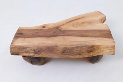  Logniture Side Table Organic Live Edge Walnut Rustic Minimalist Handmade