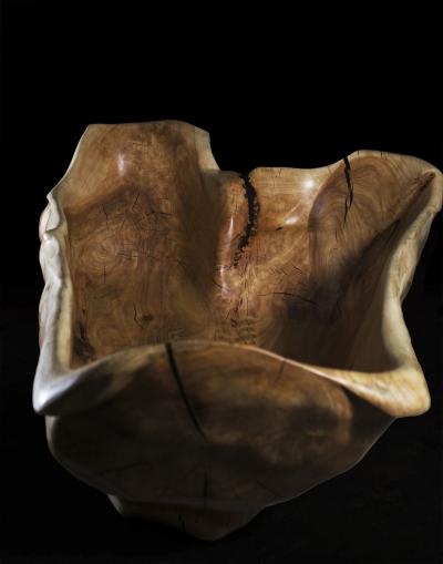  Logniture Solid Wood Bathtub Cavred From Single Tree Trunk Rare