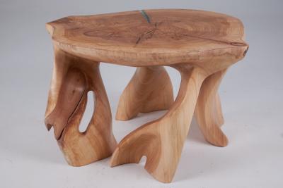  Logniture Solid Wood Sculptural Coffee Table Original Contemporary Design Logniture