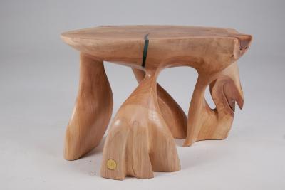  Logniture Solid Wood Sculptural Coffee Table Original Contemporary Design Logniture