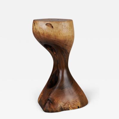  Logniture Solid Wood Sculptural Side Table Original Contemporary Design Log Carving