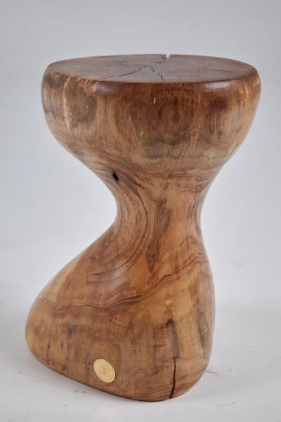 Logniture Solid Wood Sculptural Side Table Original Contemporary Design Logniture