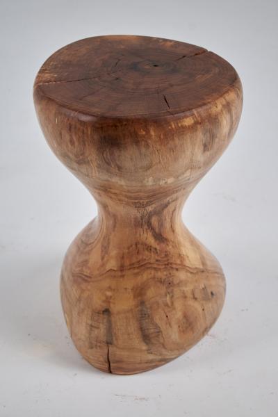 Logniture Solid Wood Sculptural Side Table Original Contemporary Design Logniture