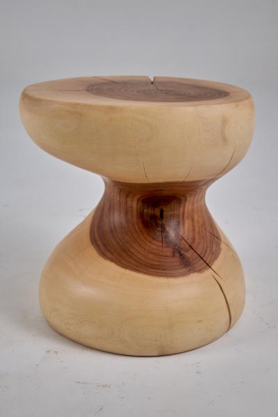 Logniture Solid Wood Sculptural Side Table Original Contemporary Design Logniture