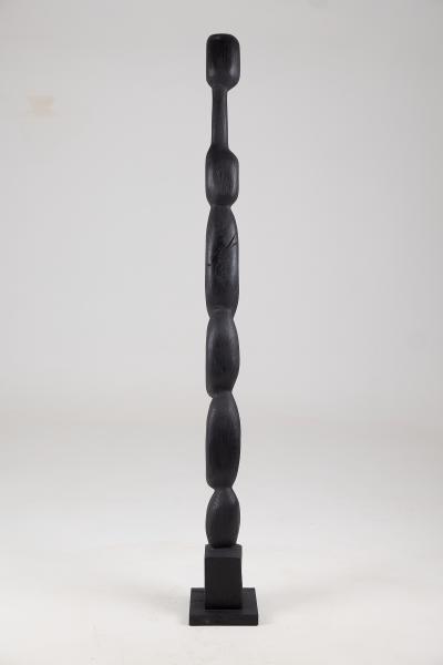  Logniture Still Stand Abstract Biomorphic Wood Sculpture Column Chainsaw Carved