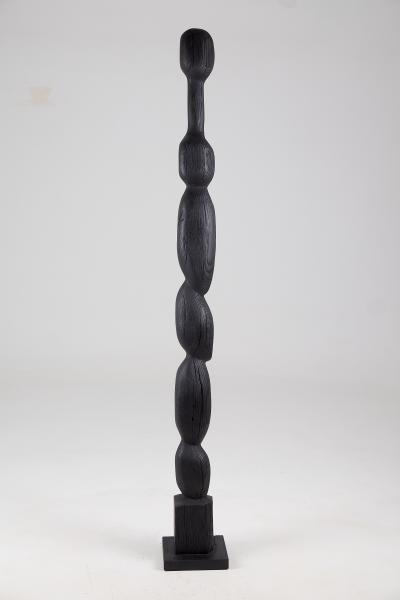  Logniture Still Stand Abstract Biomorphic Wood Sculpture Column Chainsaw Carved