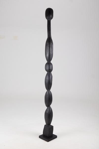  Logniture Still Stand Abstract Biomorphic Wood Sculpture Column Chainsaw Carved XL