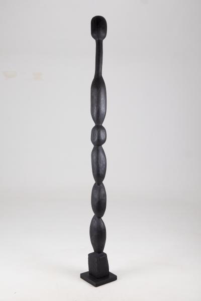  Logniture Still Stand Abstract Biomorphic Wood Sculpture Column Chainsaw Carved XL