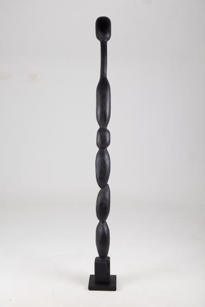  Logniture Still Stand Abstract Biomorphic Wood Sculpture Column Chainsaw Carved XL