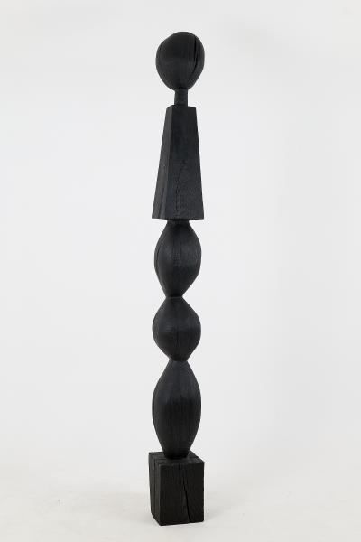  Logniture Still Stand Abstract Biomorphic Wood Sculpture Column Chainsaw Carved XL