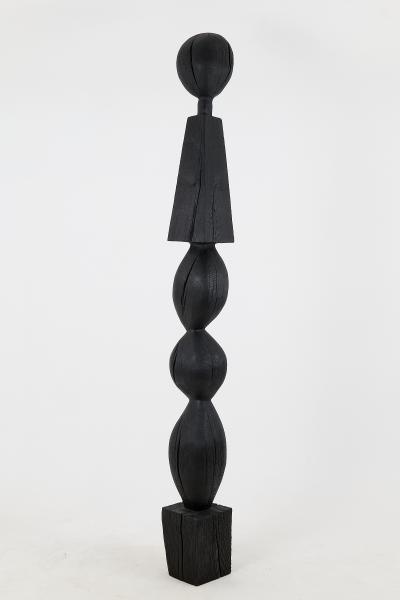  Logniture Still Stand Abstract Biomorphic Wood Sculpture Column Chainsaw Carved XL