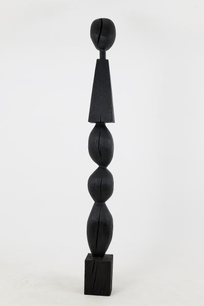  Logniture Still Stand Abstract Biomorphic Wood Sculpture Column Chainsaw Carved XL