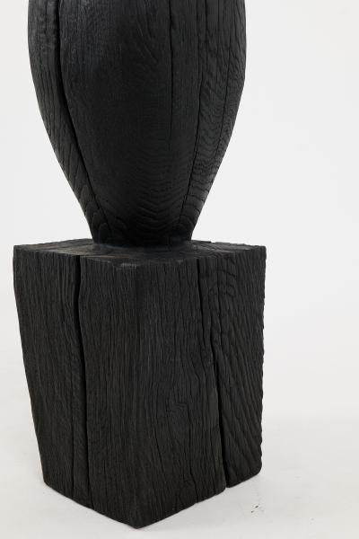  Logniture Still Stand Abstract Biomorphic Wood Sculpture Column Chainsaw Carved XL