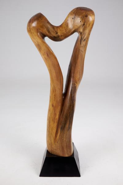  Logniture Still Stand Abstract Wood Sculpture Chainsaw Carved Walnut