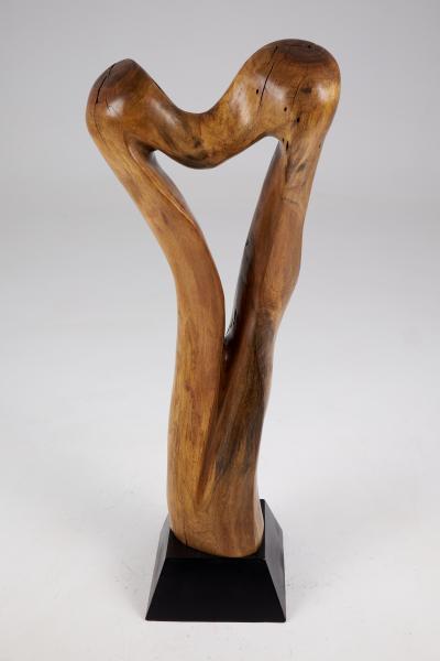  Logniture Still Stand Abstract Wood Sculpture Chainsaw Carved Walnut