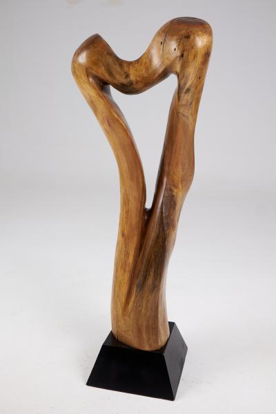  Logniture Still Stand Abstract Wood Sculpture Chainsaw Carved Walnut