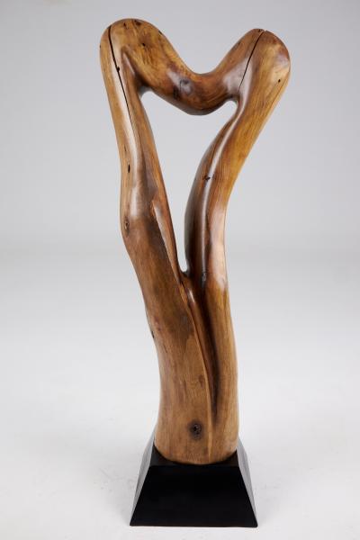  Logniture Still Stand Abstract Wood Sculpture Chainsaw Carved Walnut