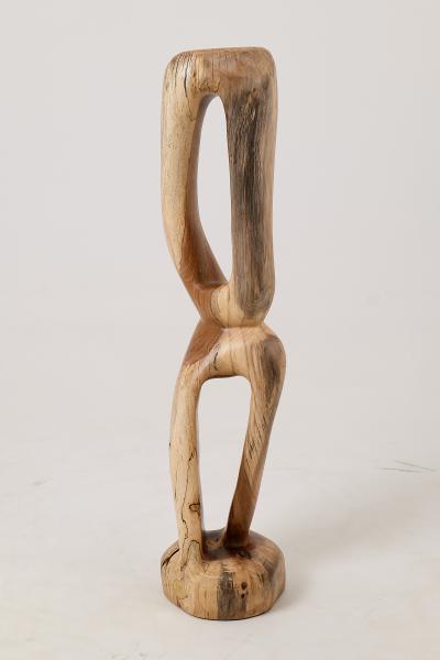  Logniture Still Stand Abstract Wood Sculpture Chainsaw Carved Walnut Logniture