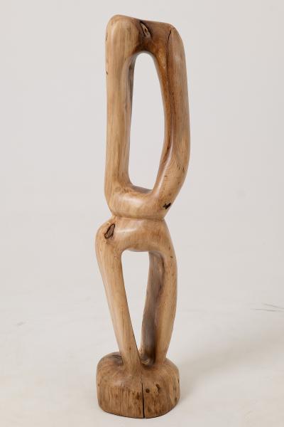  Logniture Still Stand Abstract Wood Sculpture Chainsaw Carved Walnut Logniture