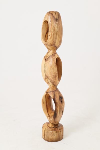  Logniture Still Stand Abstract Wood Sculpture Chainsaw Carved Walnut Logniture