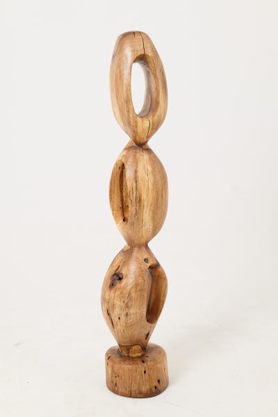  Logniture Still Stand Abstract Wood Sculpture Chainsaw Carved Walnut Logniture