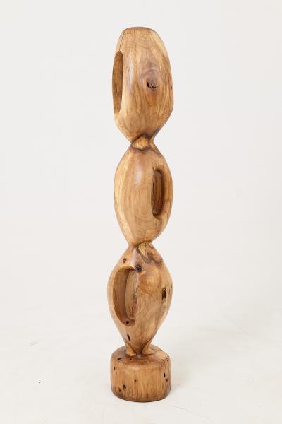 Logniture Still Stand Abstract Wood Sculpture Chainsaw Carved Walnut Logniture