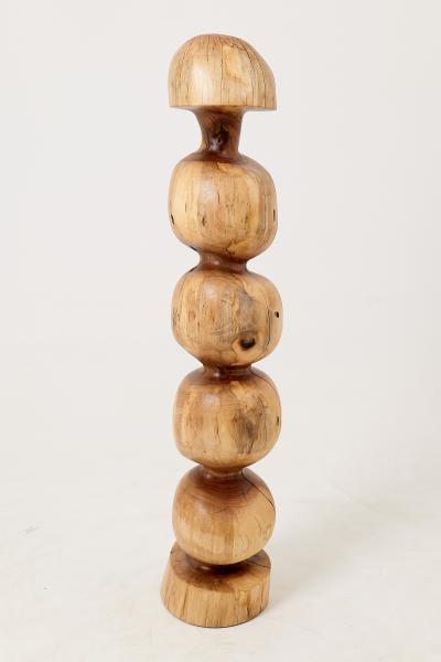  Logniture Still Stand Abstract Wood Sculpture Chainsaw Carved Walnut Logniture